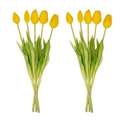 Tulip Bouquet – 10 Pieces – Mixed Colours – ‘Real Touch’ Artificial Tulips – 42 Cm (white/green) 16 Tulip Bouquet – 10 Pieces – Mixed Colours – ‘Real Touch’ Artificial Tulips – 42 Cm (white/green) -Optimal Glass Plant Shop 2 boeket geel tulpen kunst e1d2be18 ec9d 403c bf63 9adafddaf12d