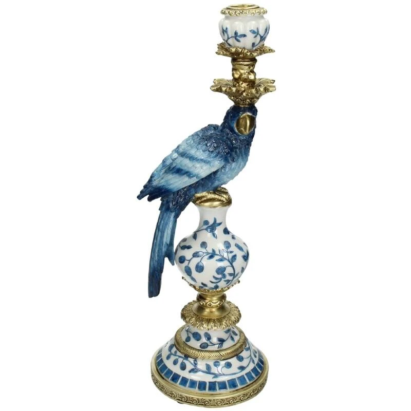 Candle Holder - Dutch Blue Parrot ↑ 40 Cm 4 Candle Holder - Dutch Blue Parrot ↑ 40 Cm - Image 2