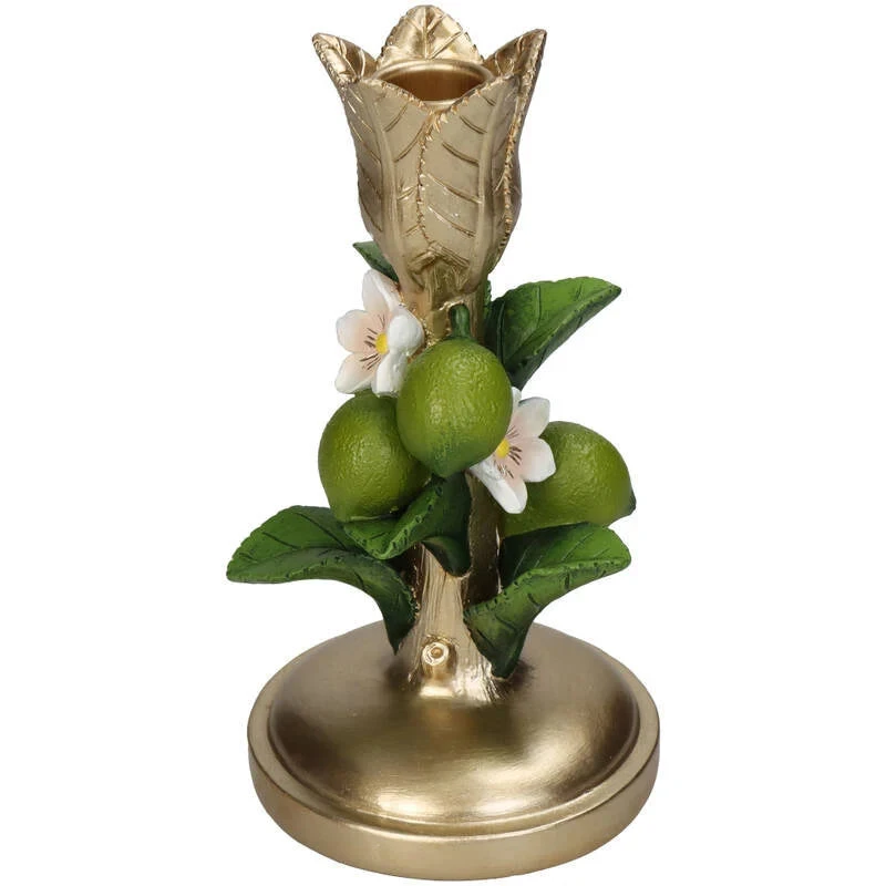 Candle Holder - Lime Gold 4 Candle Holder - Lime Gold - Image 2