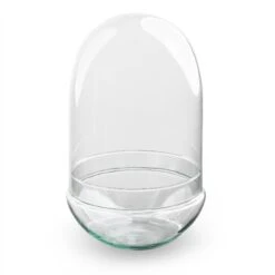 Terrarium Bottle ‘Egg XL’ – Two-part Glass Dome – Closed Terrarium Ø 17.5 Cm ↑ 30 Cm
