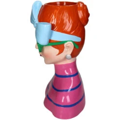 Vase Fashion Lady ‘Larissa’ 24x17x30cm - Waterproof - Decorative Vase/Pot 9 Vase Fashion Lady ‘Larissa’ 24x17x30cm - Waterproof - Decorative Vase/Pot -Optimal Glass Plant Shop Fashionladykal 4480 3