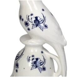 Candle Holder - Bird Porcelain - Delfts Blue ↑ 21 Cm -Optimal Glass Plant Shop KAL 3205 3