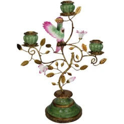 Bird Polyresin Multi Candle Holder 26x13x37cm