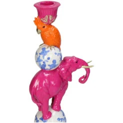 Candleholder - Pink Elephant ↑ 30 Cm 8 Candleholder - Pink Elephant ↑ 30 Cm -Optimal Glass Plant Shop KAL 4721 3