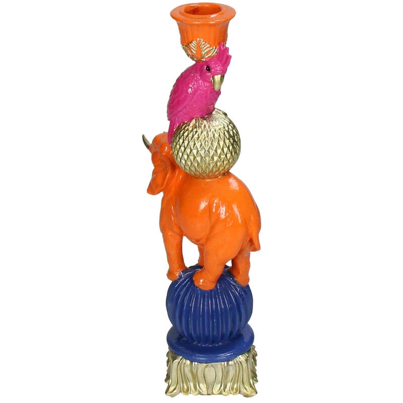 Candleholder - Orange Elephant Bird ↑ 26 Cm 6 Candleholder - Orange Elephant Bird ↑ 26 Cm - Image 4