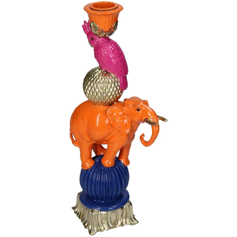 Candleholder - Orange Elephant Bird ↑ 26 Cm 5 Candleholder - Orange Elephant Bird ↑ 26 Cm - Image 3