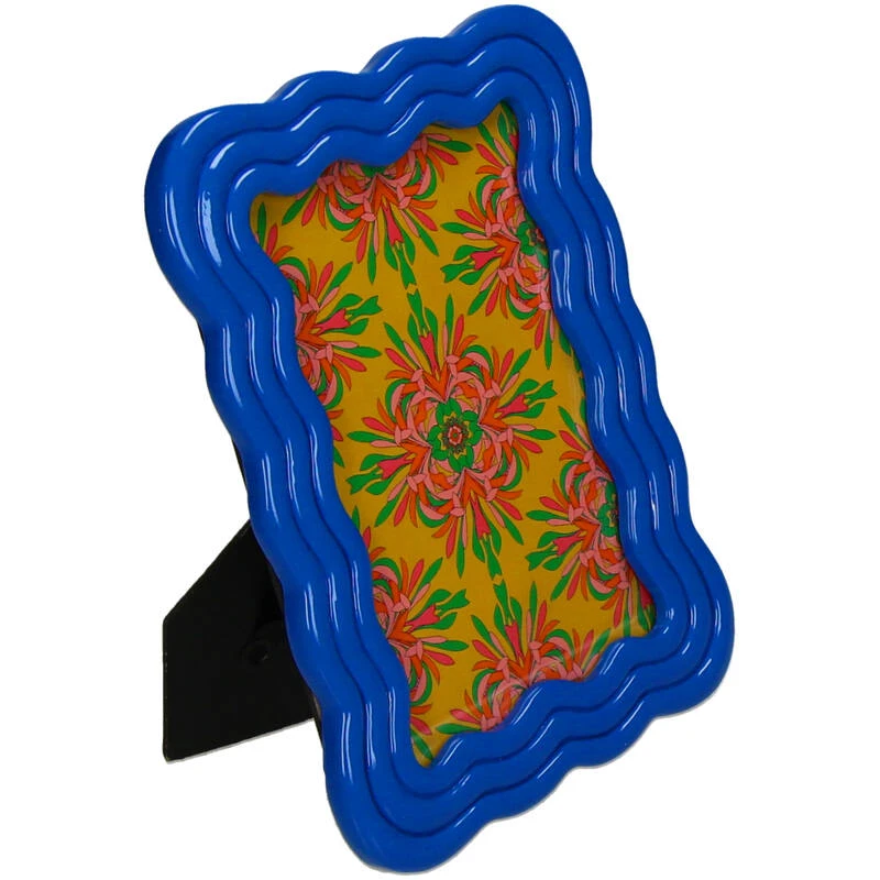 Curved Photo Frame Polyresin - Blue 4 Curved Photo Frame Polyresin - Blue - Image 2