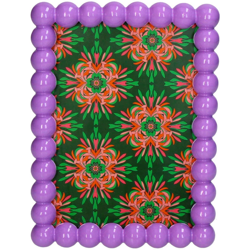 Beaded Photo Frame Polyresin – Purple 3 Beaded Photo Frame Polyresin – Purple