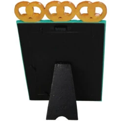 Pretzel Polyresin Photo Frame Turquoise 13x18cm 8 Pretzel Polyresin Photo Frame Turquoise 13x18cm -Optimal Glass Plant Shop KAL 6112 photo frame amore mio