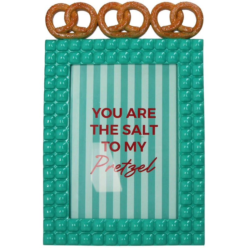 Pretzel Polyresin Photo Frame Turquoise 13x18cm 3 Pretzel Polyresin Photo Frame Turquoise 13x18cm