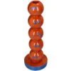 Smiley Polyresin Candle Holder Orange 9x9x26.5cm -Optimal Glass Plant Shop Kandelaar smiley orange