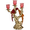 Candle Holder Bird Red & Orange Multi - 37.5 Cm -Optimal Glass Plant Shop Kandelaar vogel red en orange 37.5cm 2