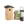 ESSCHERT DESIGN Great Tit Package - Birdhouse And Bird Food - Garden Accessories -Optimal Glass Plant Shop Koolmeespakket Vogels vogelhuis vogelvoer Trendhero