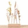 FlowerHero® - M - Wooden Dried Flower Stand + Dried Floral Arrangement -Optimal Glass Plant Shop M dried flower stand droogbloemen standaard hout flowerhero