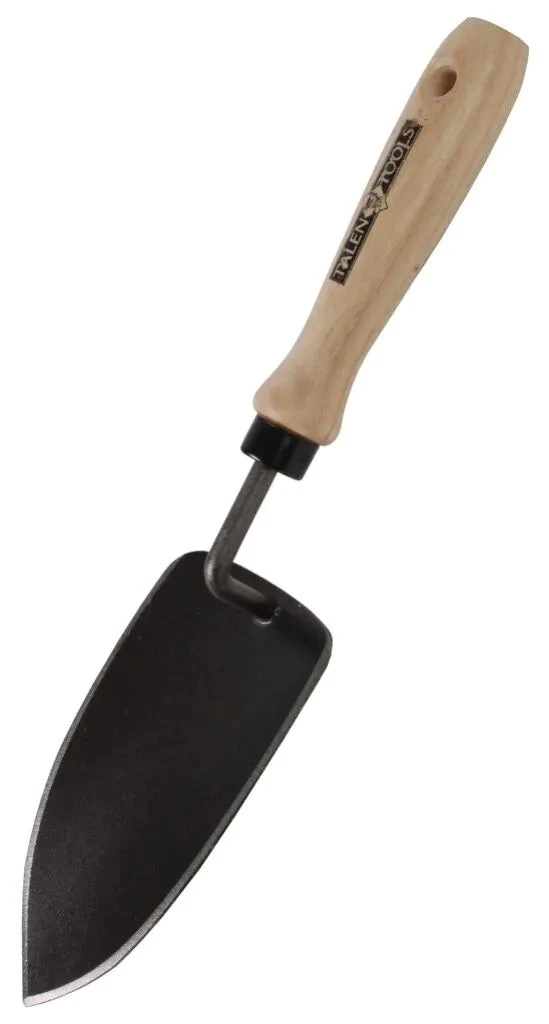 Transplanting Trowel - Forged Steel - Wide - Ash Wood Handle 3 Transplanting Trowel - Forged Steel - Wide - Ash Wood Handle
