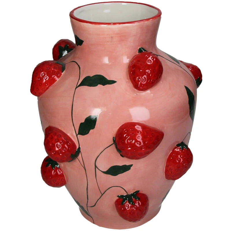 Vase Strawberry Dolomite - 30 Cm 4 Vase Strawberry Dolomite - 30 Cm - Image 2