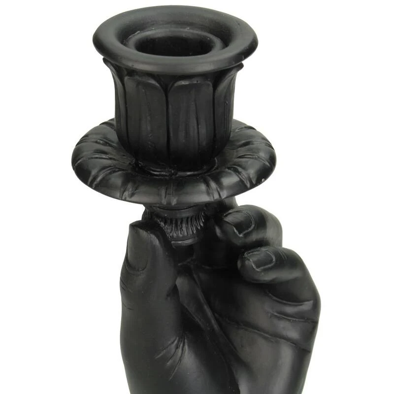 Candle Holder - Hand Black - ↑ 20 Cm 6 Candle Holder - Hand Black - ↑ 20 Cm - Image 4