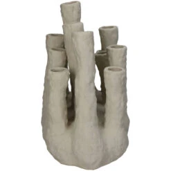 Flower Holder XL - Coral - Ecru - Multi-spout Vase -Optimal Glass Plant Shop XET 9844 1