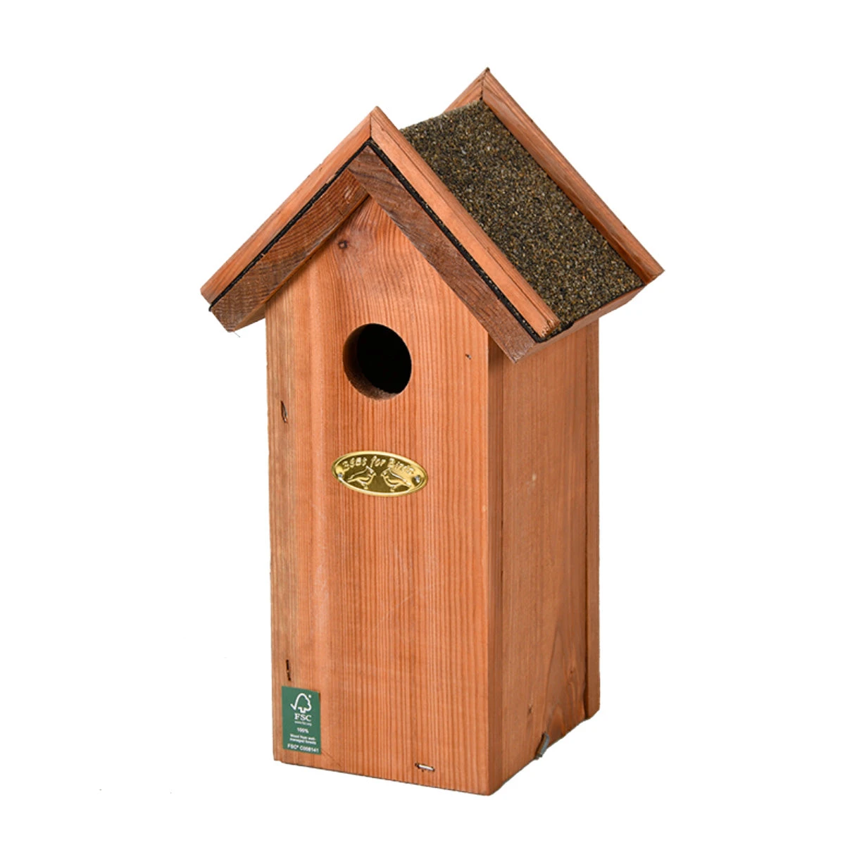 ESSCHERT DESIGN Birdhouse - Blue Tit | ↑ 27.5 Cm | Nest Box | Pinewood With Bitumen Roof 3 ESSCHERT DESIGN Birdhouse - Blue Tit | ↑ 27.5 Cm | Nest Box | Pinewood With Bitumen Roof