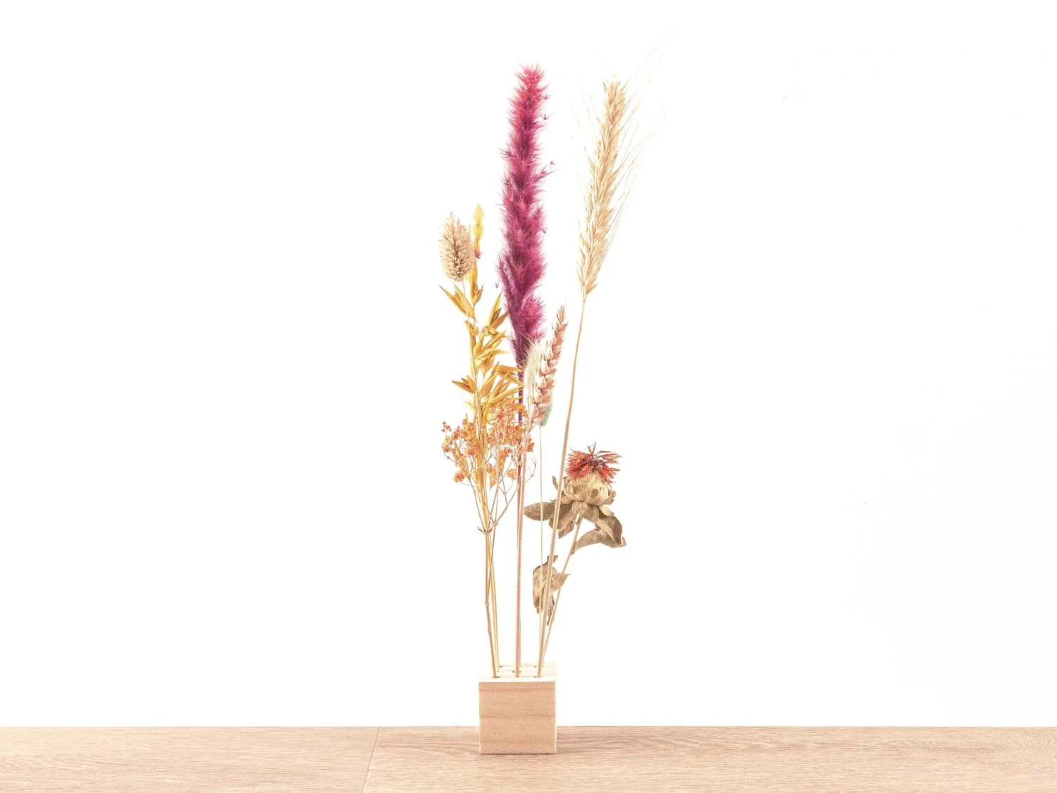 FlowerHero® - S - Wooden Dried Flower Stand + Dried Floral Arrangement 3 FlowerHero® - S - Wooden Dried Flower Stand + Dried Floral Arrangement