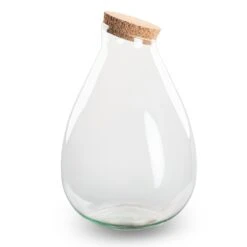 Terrarium Bottle 'Drop XL' With Cork - Closed Terrarium Ø 29 Cm ↑ 37 Cm