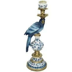 Candle Holder - Dutch Blue Parrot ↑ 40 Cm 20 Candle Holder - Dutch Blue Parrot ↑ 40 Cm -Optimal Glass Plant Shop dutch blue parrot candle stick 2 XET 58591 e4df14d7 5232 4be0 9714 2aab91fba15c
