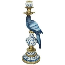 Candle Holder - Dutch Blue Parrot ↑ 40 Cm 21 Candle Holder - Dutch Blue Parrot ↑ 40 Cm -Optimal Glass Plant Shop dutch blue parrot candle stick 2 XET 58592 ffe0f4ce eea2 4faa 9500 ea9f60fa81e7