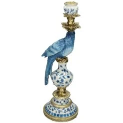 Candle Holder - Dutch Blue Parrot ↑ 40 Cm 25 Candle Holder - Dutch Blue Parrot ↑ 40 Cm -Optimal Glass Plant Shop dutch blue parrot candle stick 2 6d16d076 e275 4777 91b3 56dfe73e9c98