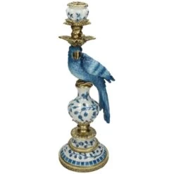 Candle Holder - Dutch Blue Parrot ↑ 40 Cm 27 Candle Holder - Dutch Blue Parrot ↑ 40 Cm -Optimal Glass Plant Shop dutch blue parrot candle stick XET 5860 2e3644da 8ed3 4e86 9fcf 748f429e62f3