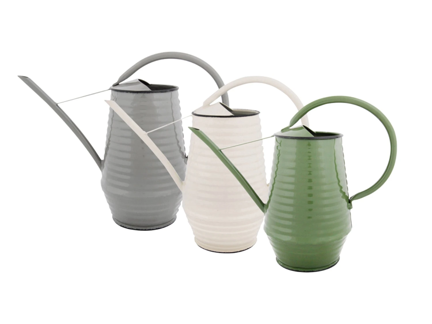 Flower Watering Can - Zinc - 1 Liter - Green - Gray - White 3 Flower Watering Can - Zinc - 1 Liter - Green - Gray - White