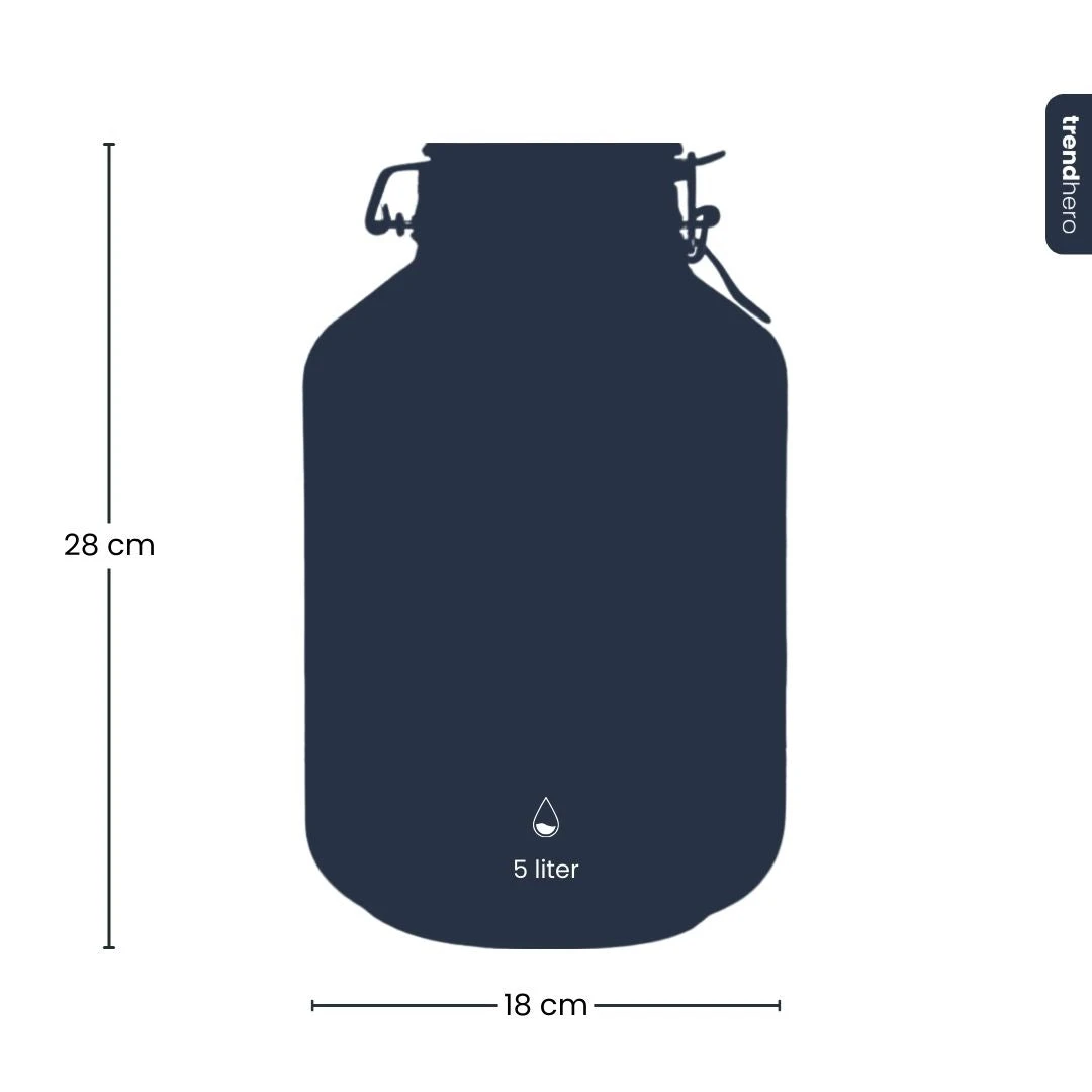 Terrarium Bottle ‘Fido' - Closed Weck Jar - Ø 18 Cm ↑ 28 Cm 5 Terrarium Bottle ‘Fido' - Closed Weck Jar - Ø 18 Cm ↑ 28 Cm - Image 3