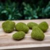 Emerald Moss Stone Green – Set Of 6 - Artificial Moss -Optimal Glass Plant Shop kunstmos moss stones artificial mosstenen