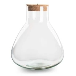 Terrarium Bottle 'Sam XL' - Incl. LED Cork - Closed Terrarium Ø 30 Cm ↑ 32 Cm -Optimal Glass Plant Shop sam xl terrarium flaschengarten