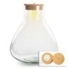 Terrarium Bottle 'Sam XL' - Incl. LED Cork - Closed Terrarium Ø 30 Cm ↑ 32 Cm -Optimal Glass Plant Shop sam xl terrarium flaschengarten mit lampe