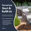 Terrarium Package – Refill & Starter Package – DIY Terrarium Kit – Size S/M -Optimal Glass Plant Shop terrarium refill start kit with moss flaschengarten set