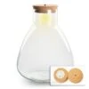 Terrarium Bottle 'Sam' - Incl. LED Cork - Closed Terrarium Ø 24.5 Cm ↑ 30 Cm 2 Terrarium Bottle 'Sam' - Incl. LED Cork - Closed Terrarium Ø 24.5 Cm ↑ 30 Cm -Optimal Glass Plant Shop terrarium with light bottle sam led trendhero flaschengarten