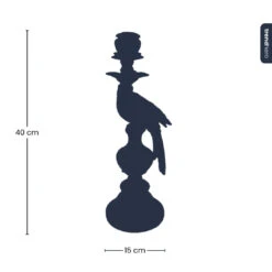 Candle Holder - Dutch Blue Parrot ↑ 40 Cm 22 Candle Holder - Dutch Blue Parrot ↑ 40 Cm -Optimal Glass Plant Shop trendhero XET 5860