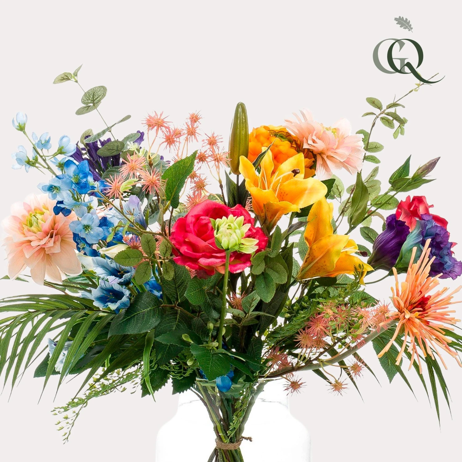 Silk Flowers Bouquet Pretty Powerful - 67 Cm High - Artificial Flowers 5 Silk Flowers Bouquet Pretty Powerful - 67 Cm High - Artificial Flowers - Image 3