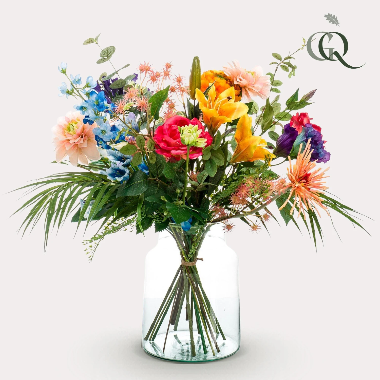 Silk Flowers Bouquet Pretty Powerful - 67 Cm High - Artificial Flowers 4 Silk Flowers Bouquet Pretty Powerful - 67 Cm High - Artificial Flowers - Image 2