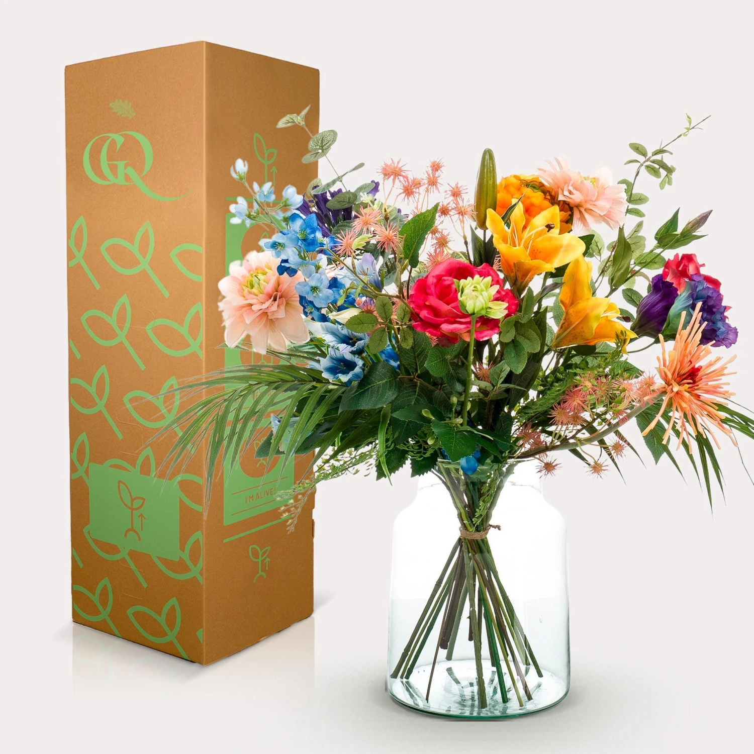Silk Flowers Bouquet Pretty Powerful - 67 Cm High - Artificial Flowers 6 Silk Flowers Bouquet Pretty Powerful - 67 Cm High - Artificial Flowers - Image 4