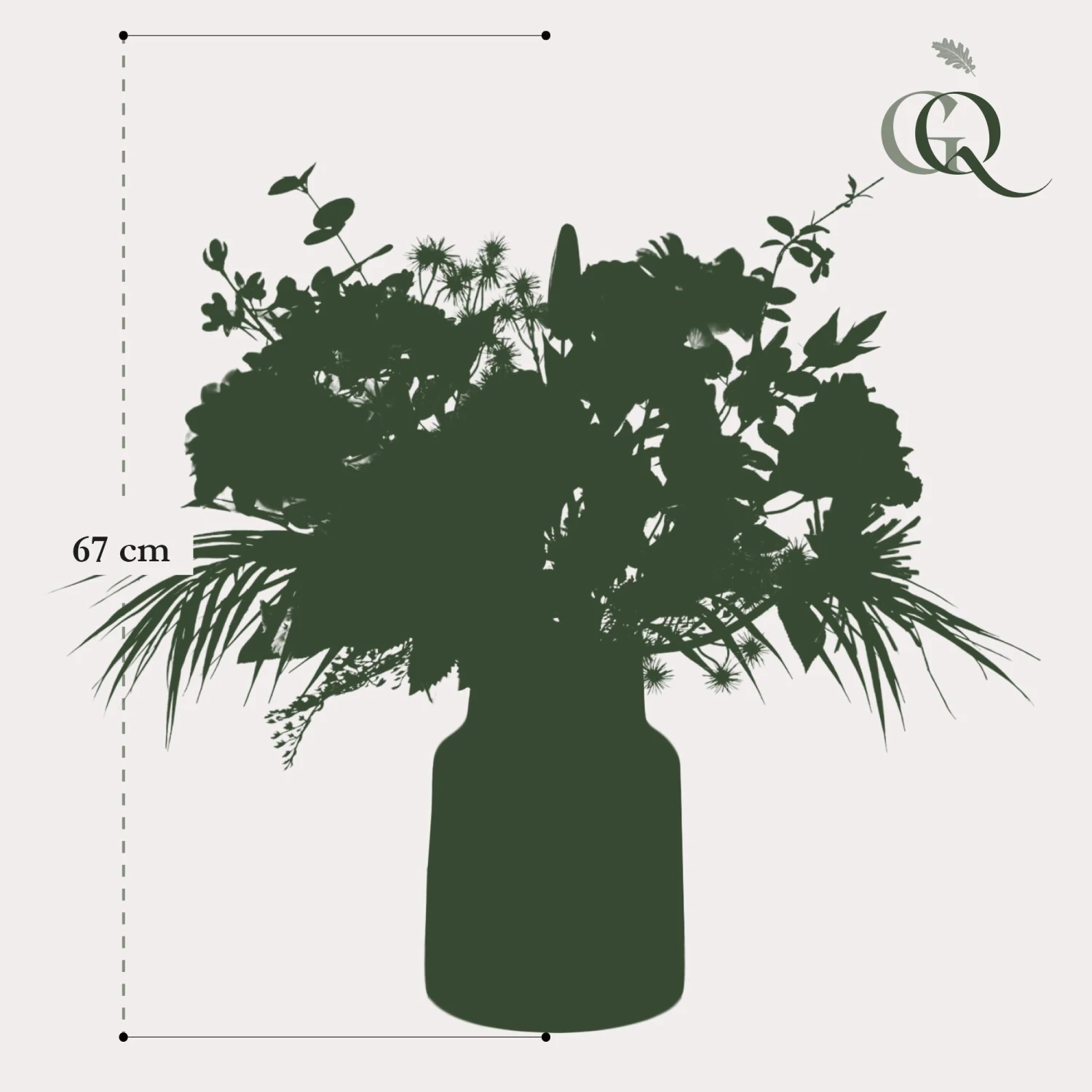 Silk Flowers Bouquet Pretty Powerful - 67 Cm High - Artificial Flowers 7 Silk Flowers Bouquet Pretty Powerful - 67 Cm High - Artificial Flowers - Image 5