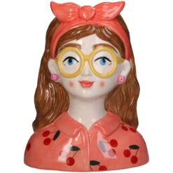 Vase Jessie Bow + 10x Real Touch Tulip Orange -Optimal Glass Plant Shop vaas lady vrouw pot KAL 4303 4 6172e2ea ea46 4cee 8c98 411e9a0052ca